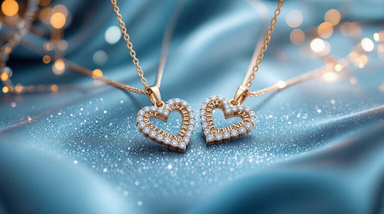 designer best friend necklaces