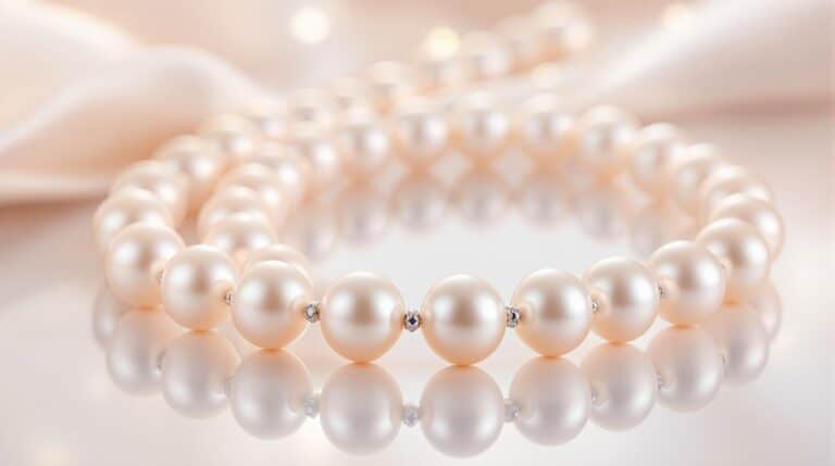 fresh pearl necklace