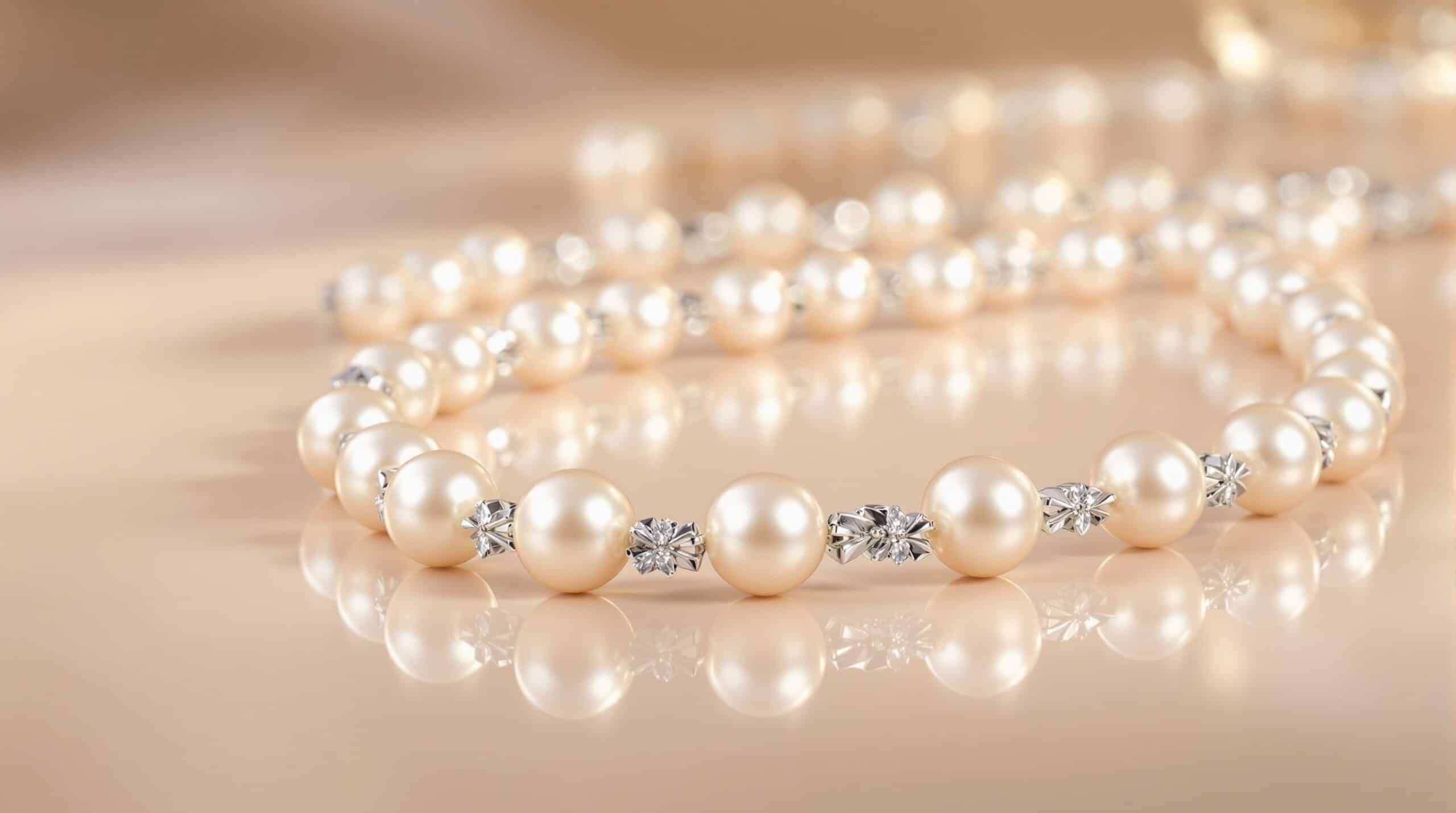 freshwater pearl and silver necklace