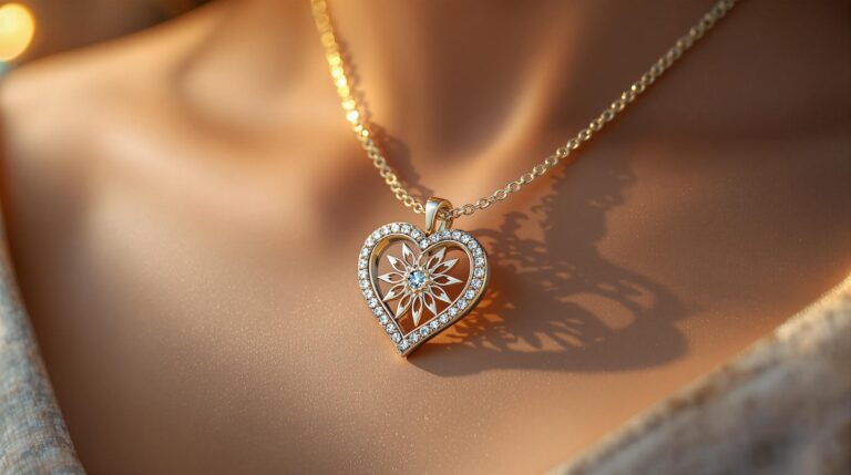 friendship silver necklace