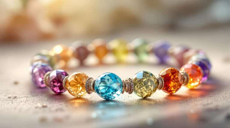 genuine gemstone chakra bracelet