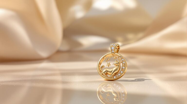 gold plated sterling silver pendant