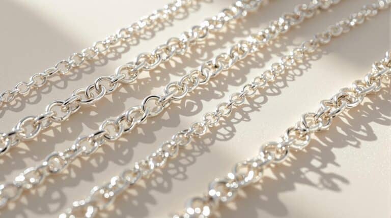 hand made silver chain