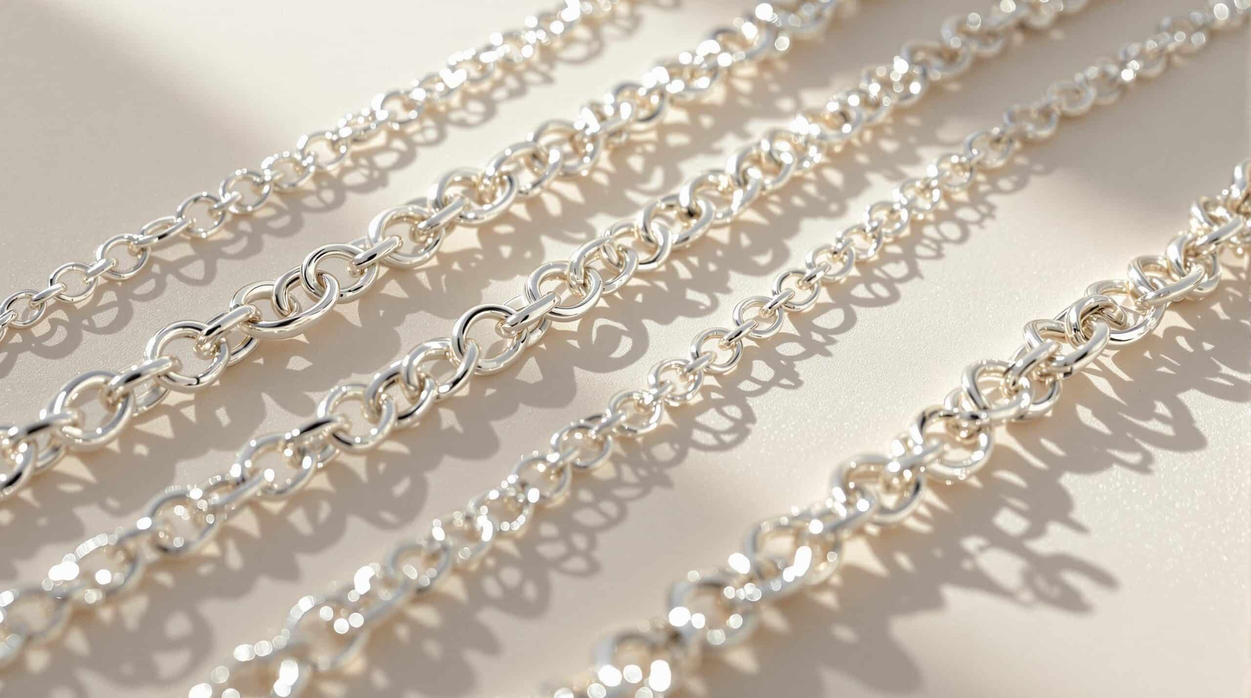 hand made silver chain