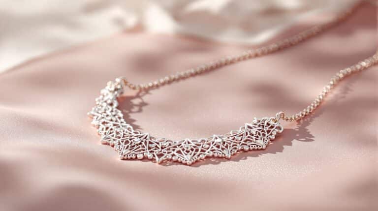 hand made silver necklace