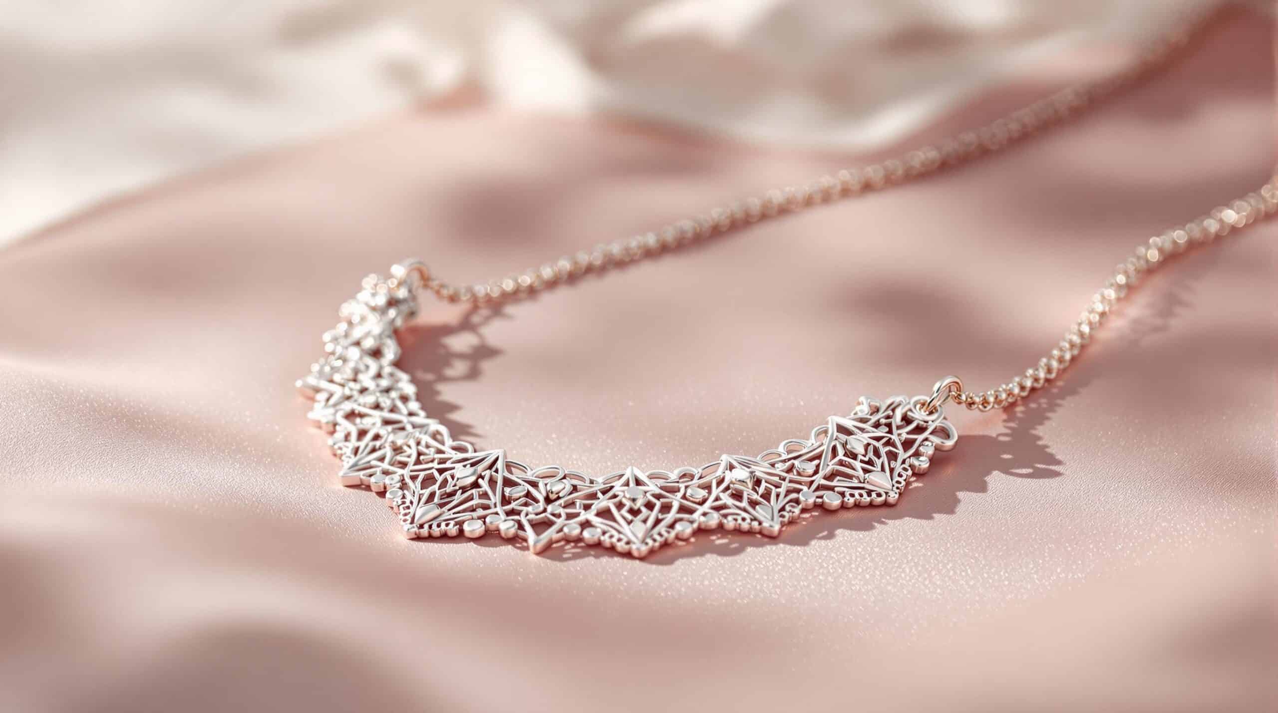 hand made silver necklace