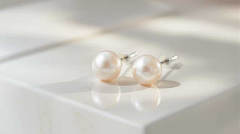 handmade freshwater pearl earrings