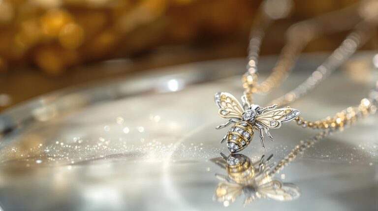 honey necklace silver
