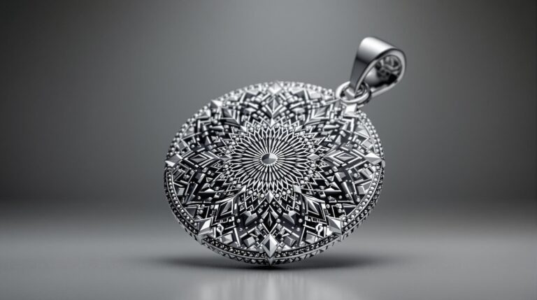 huge sterling silver pendant