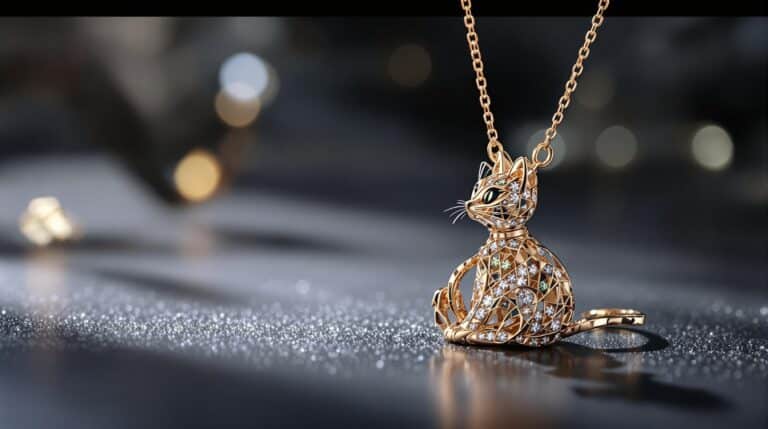 kitty cat necklace