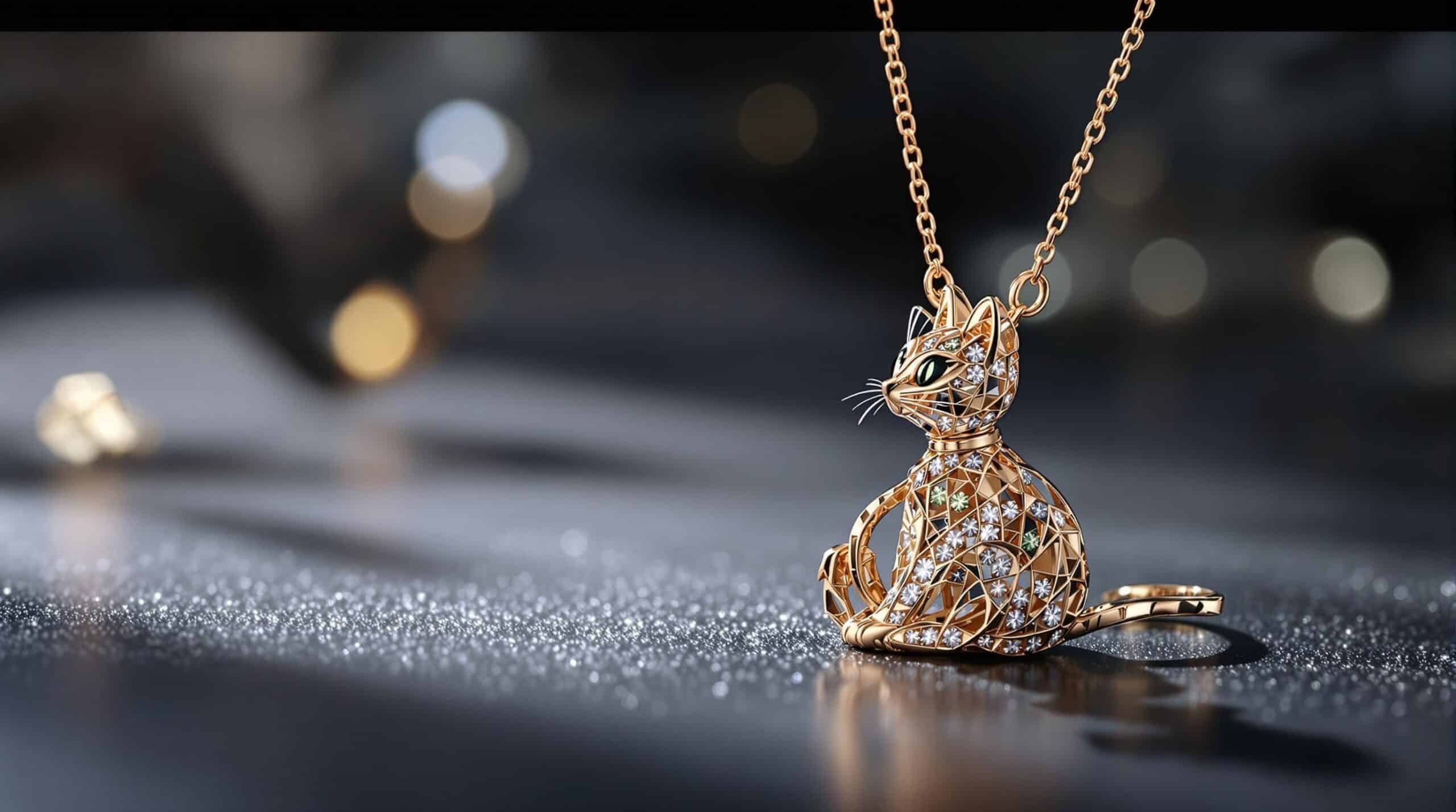 kitty cat necklace