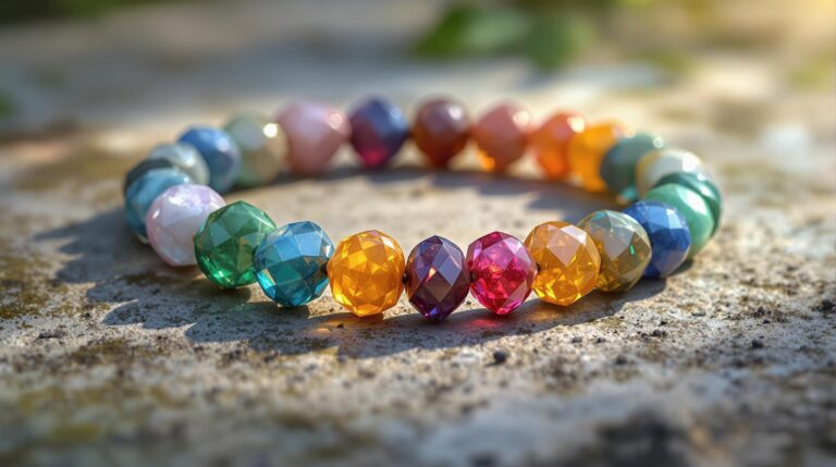 natural stone chakra bracelet