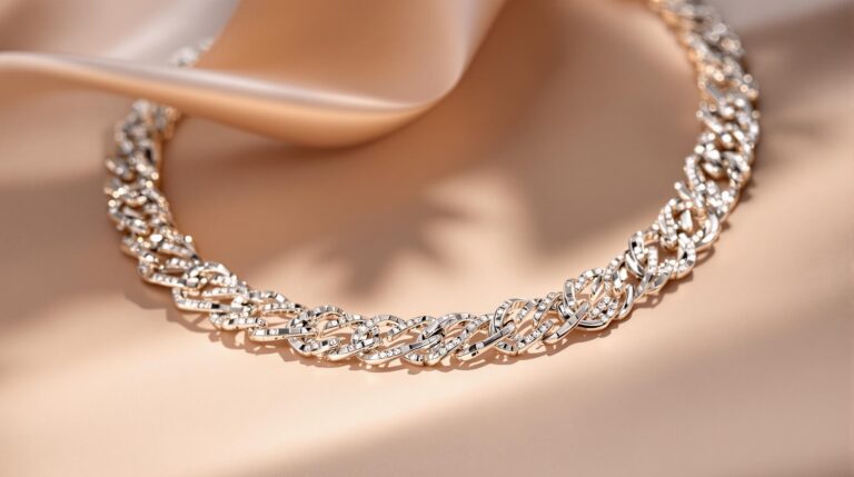neck chain silver design