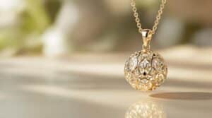 necklace ball pendant