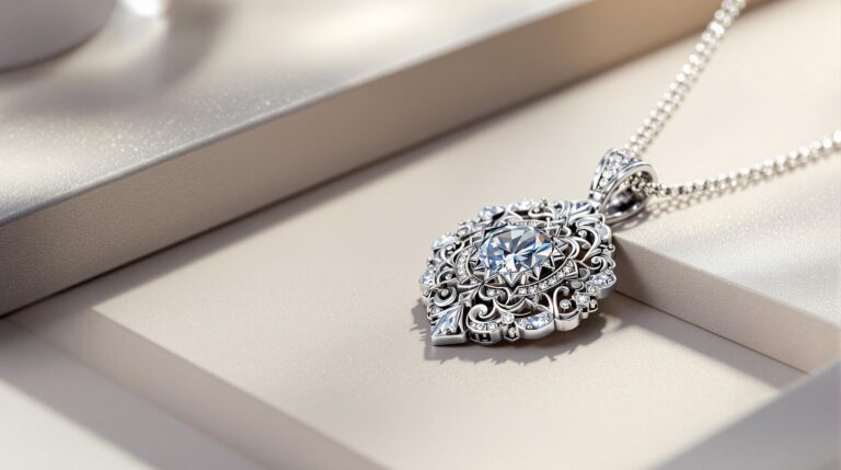 necklace for pendant silver