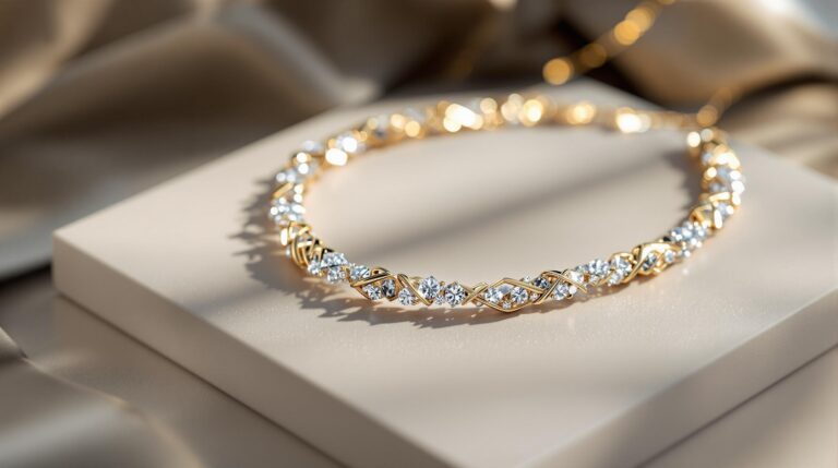 necklace silver gold