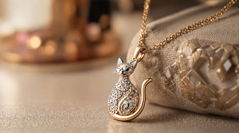 necklace with cat