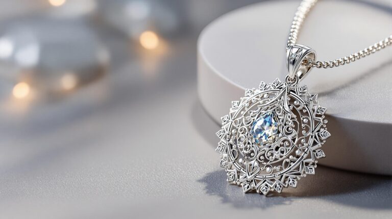 pendant silver chain