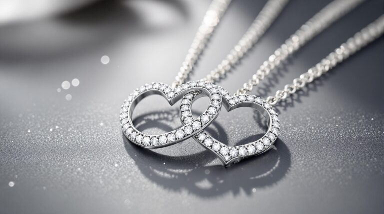 real silver best friend necklaces