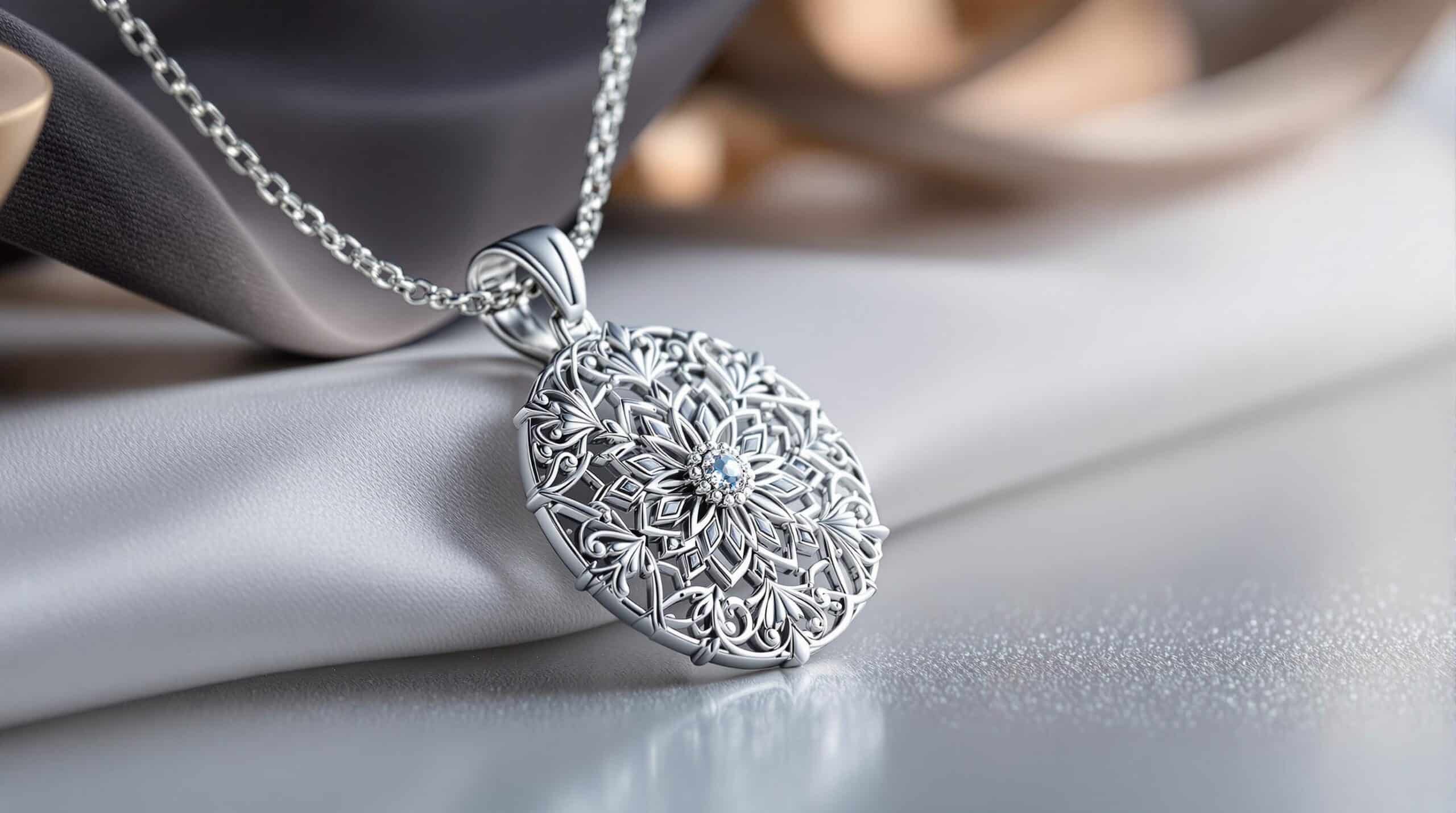 real silver pendant necklace