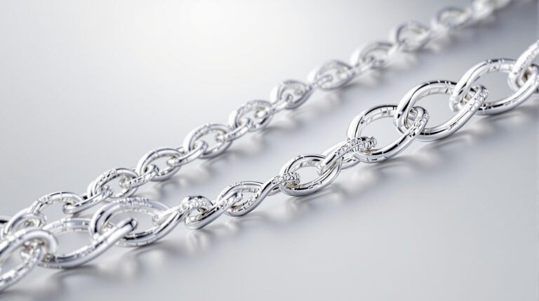 real solid silver chain