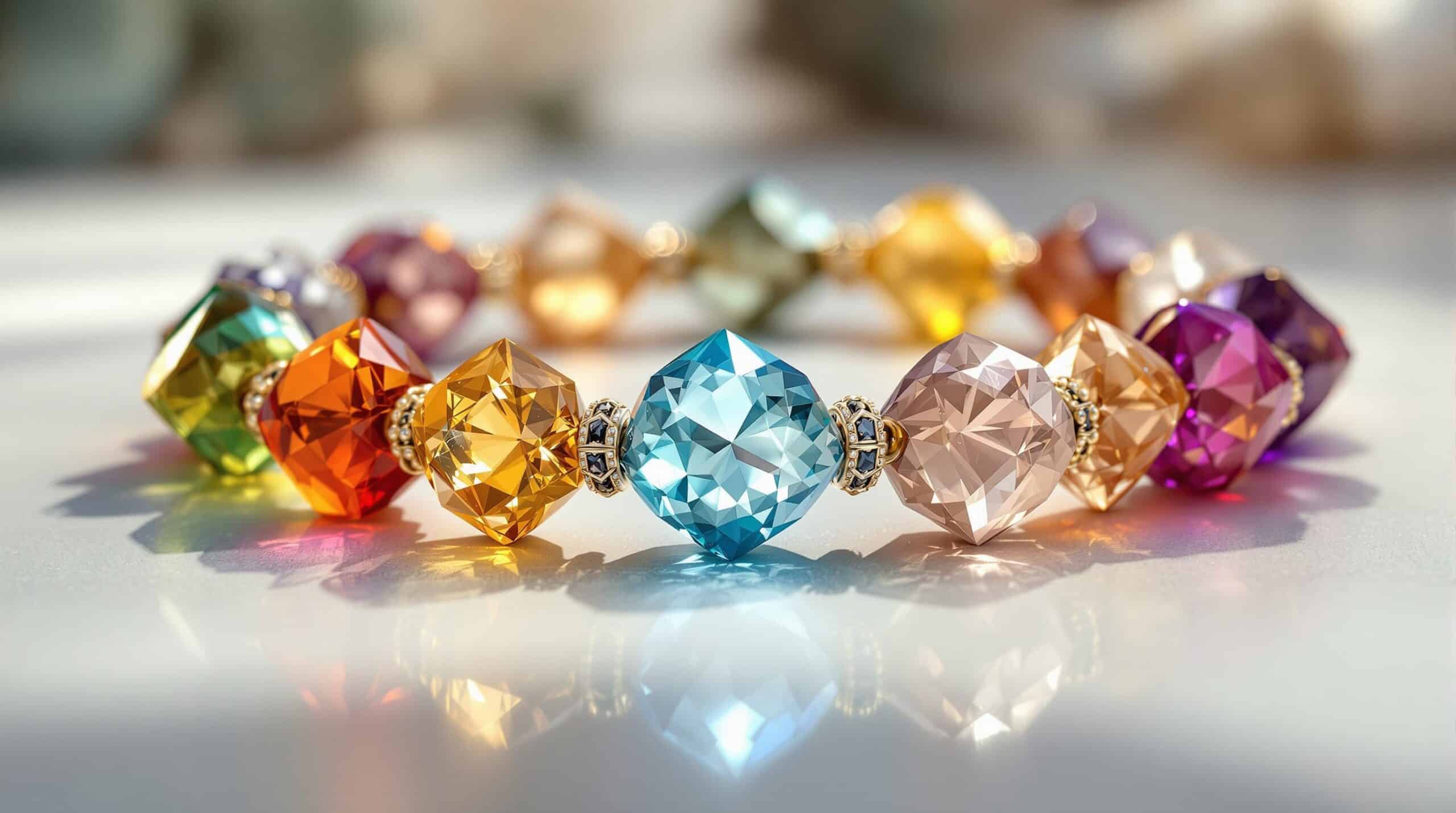 seven chakra crystal bracelet