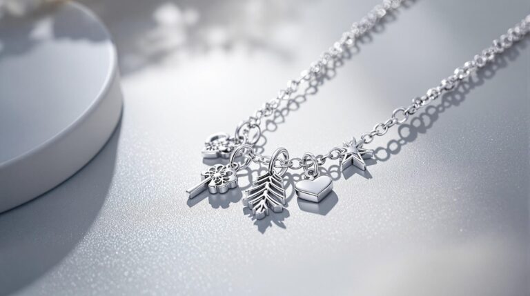 silver best friend necklace