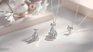 silver cat jewelry