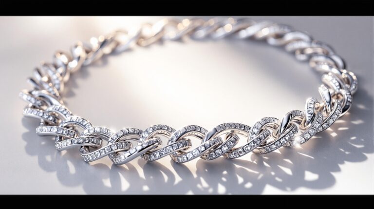 silver chain necklace real