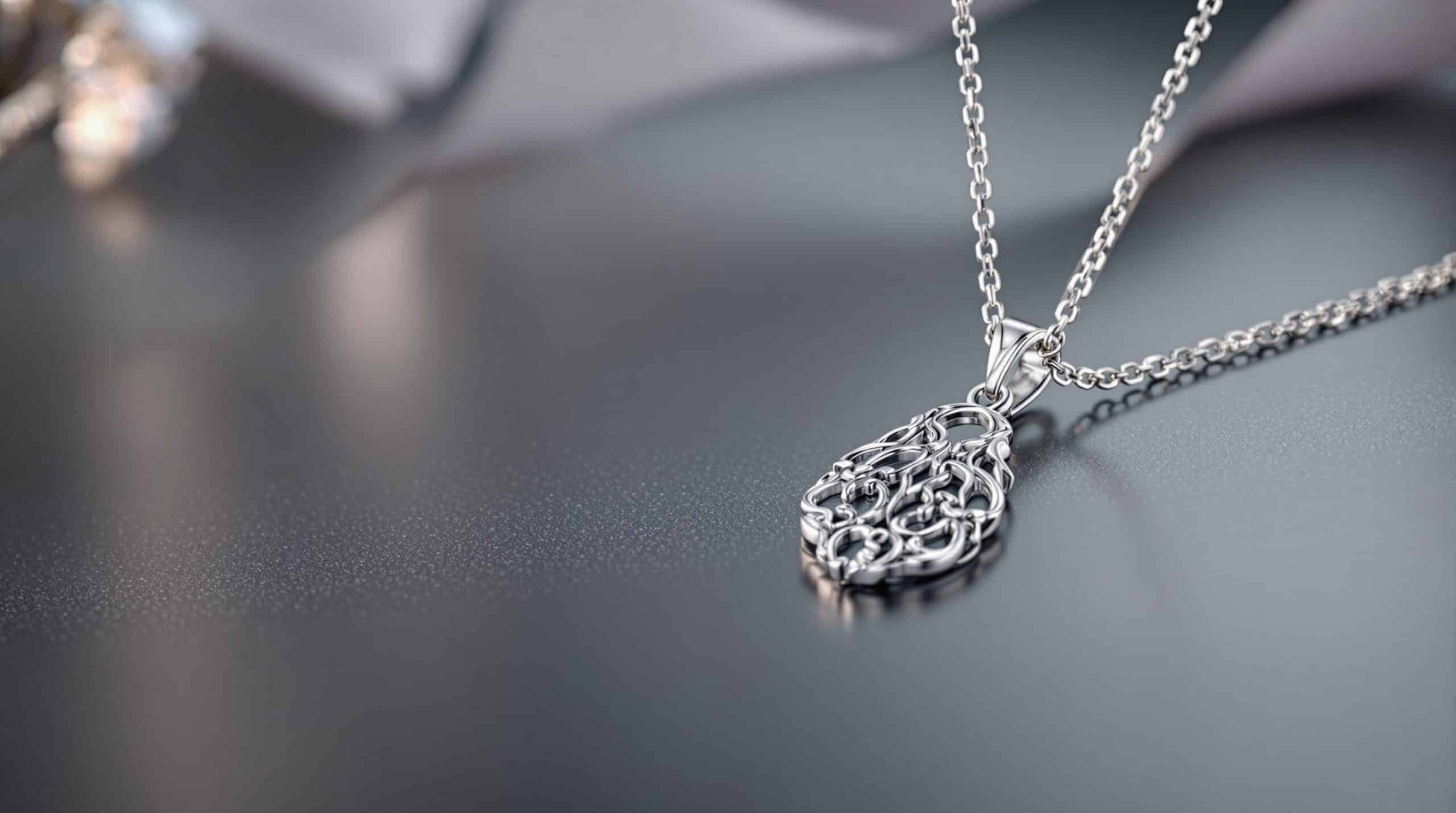 silver chain pendant necklace