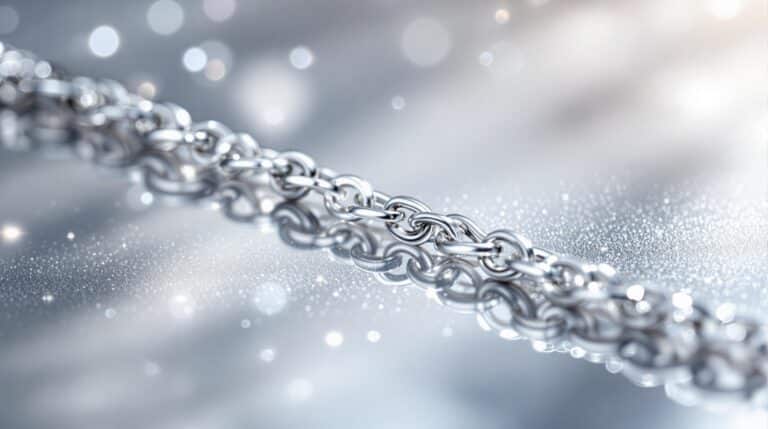 silver chain real silver