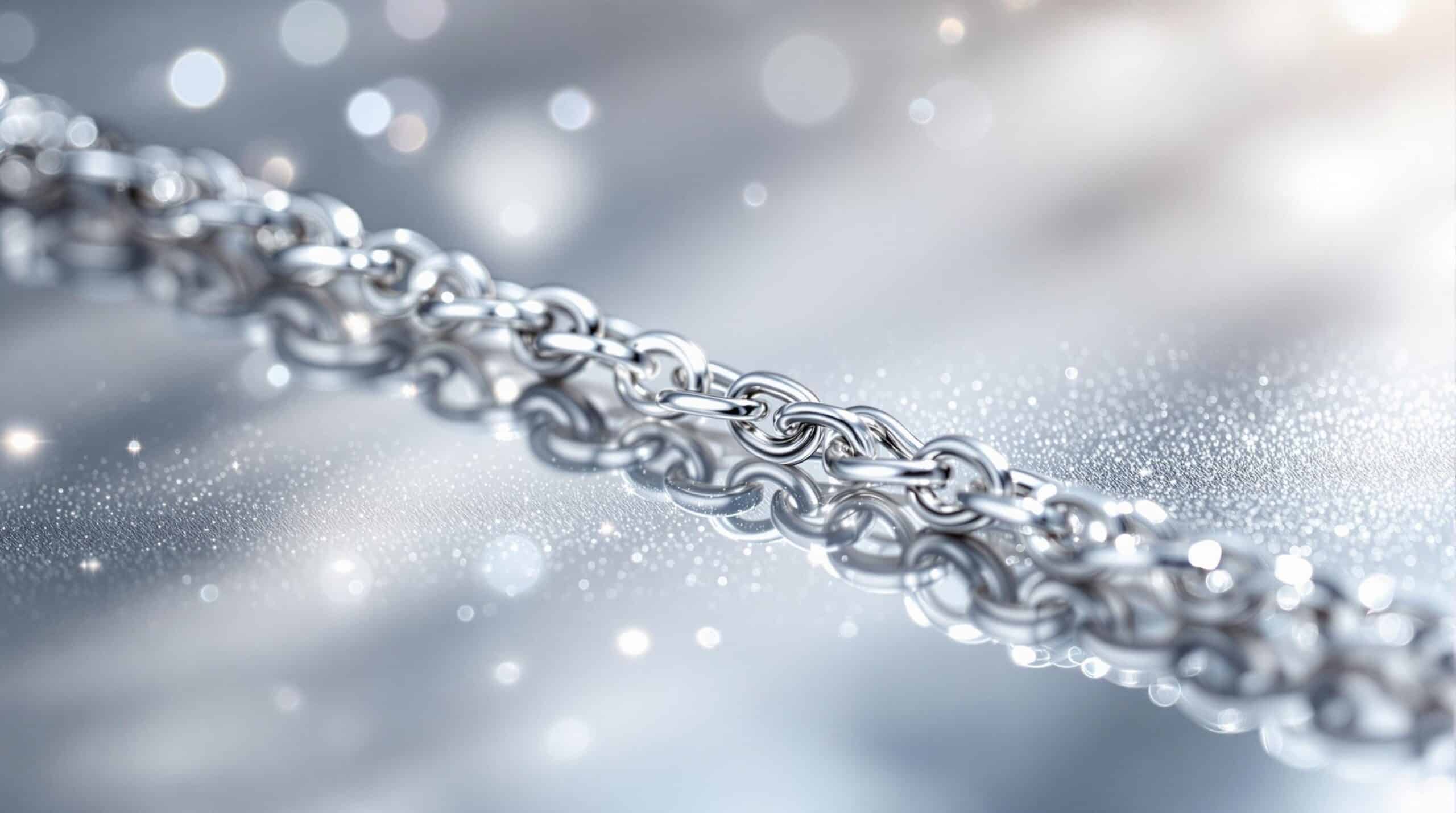 silver chain real silver
