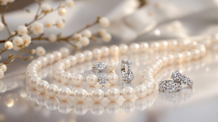silver freshwater pearls