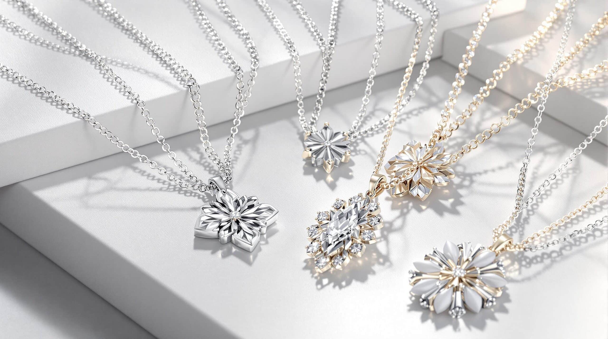 silver necklace designs with price