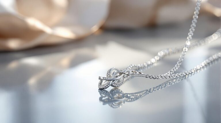 silver necklace style