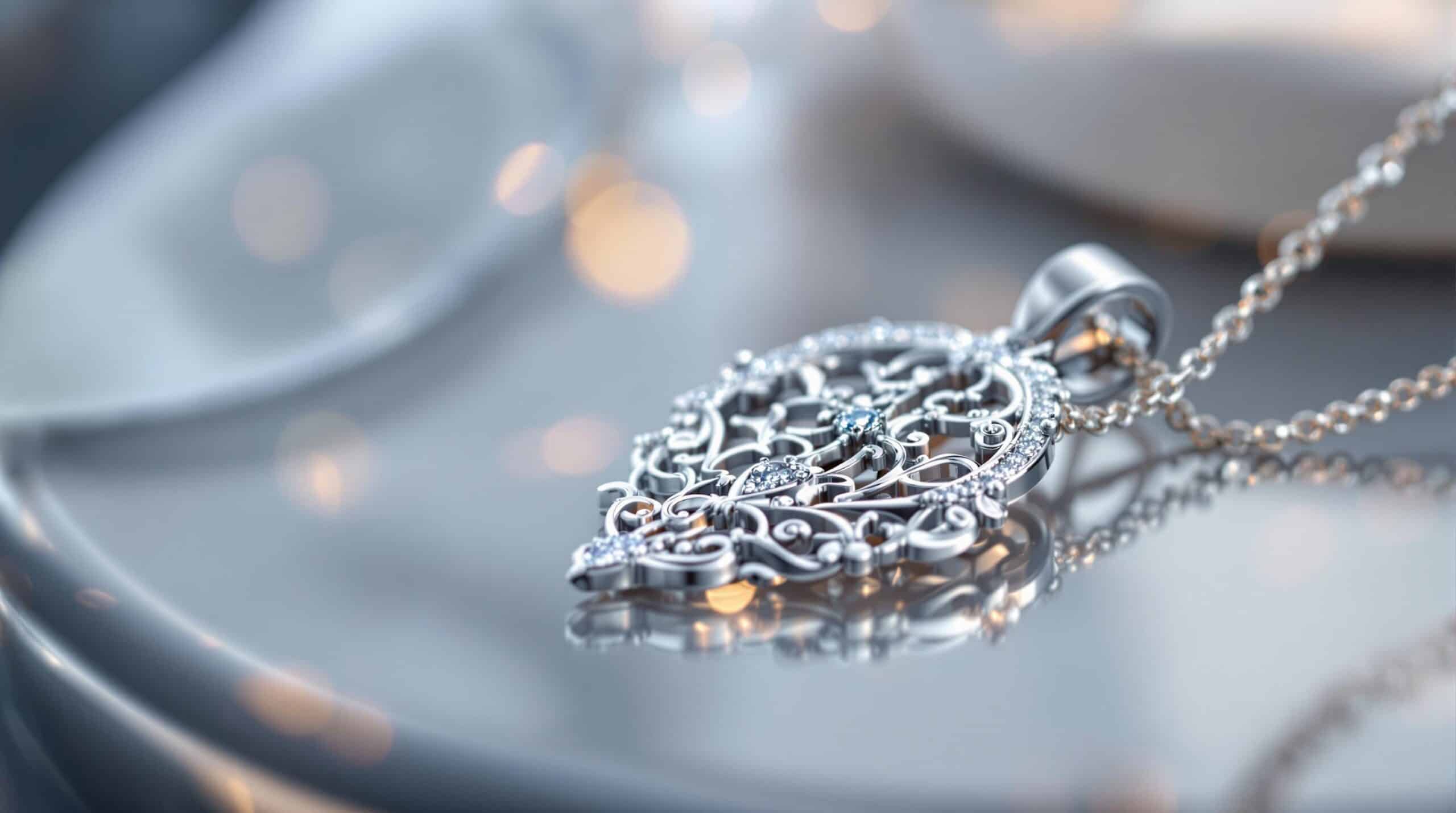 silver pendant jewellery