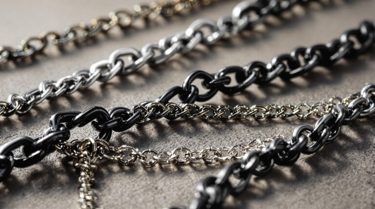 sterling silver black chain