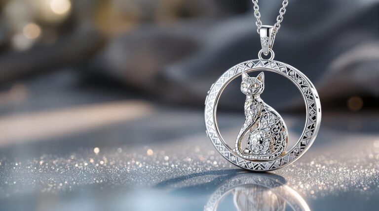sterling silver cat locket