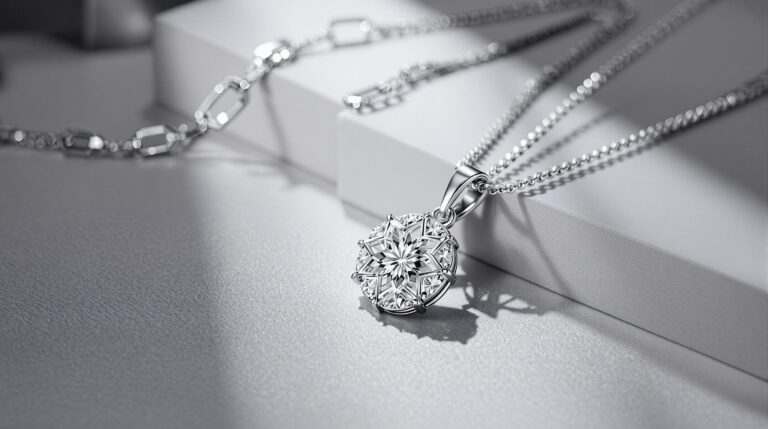sterling silver chain and pendant