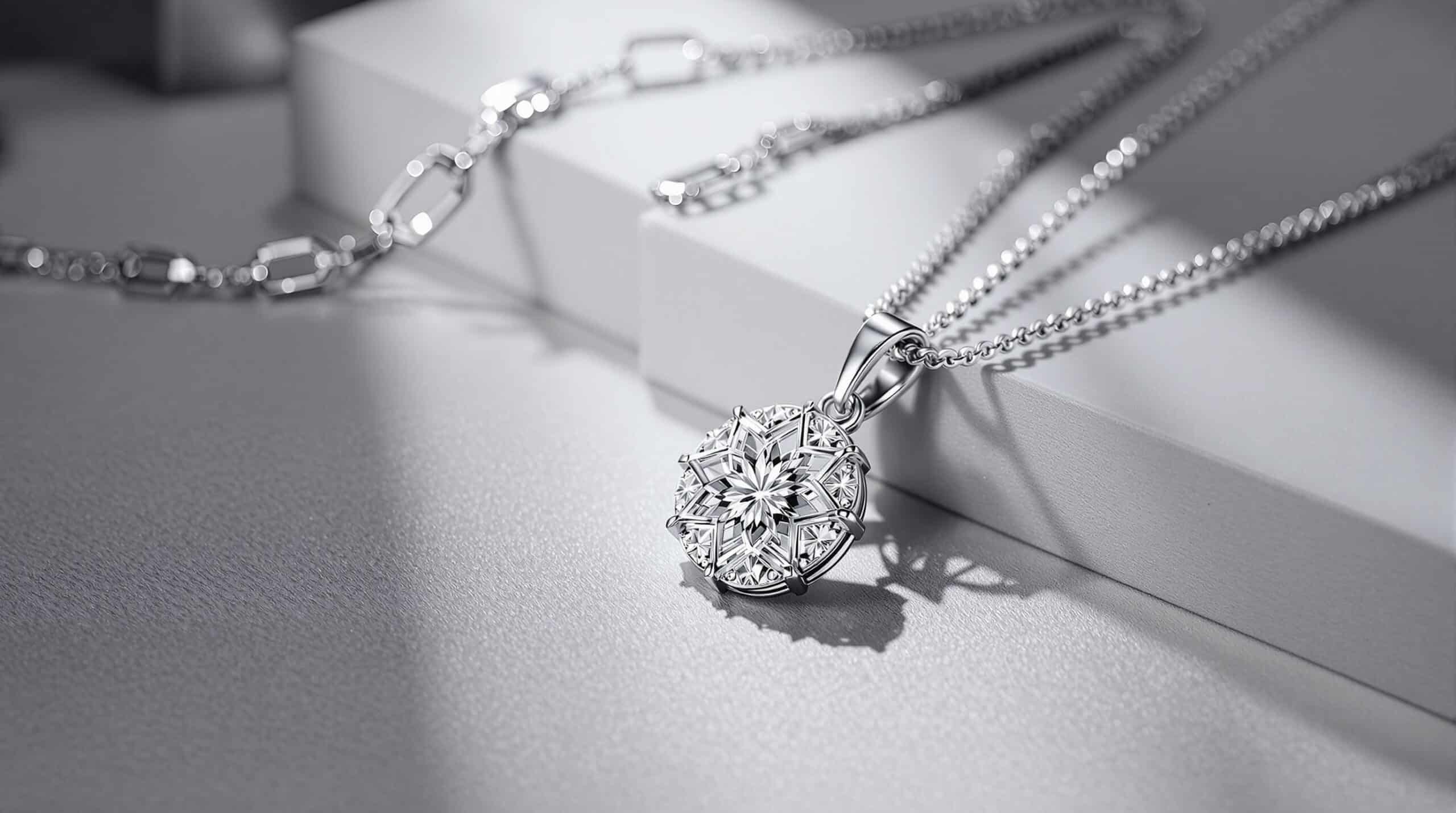 sterling silver chain and pendant