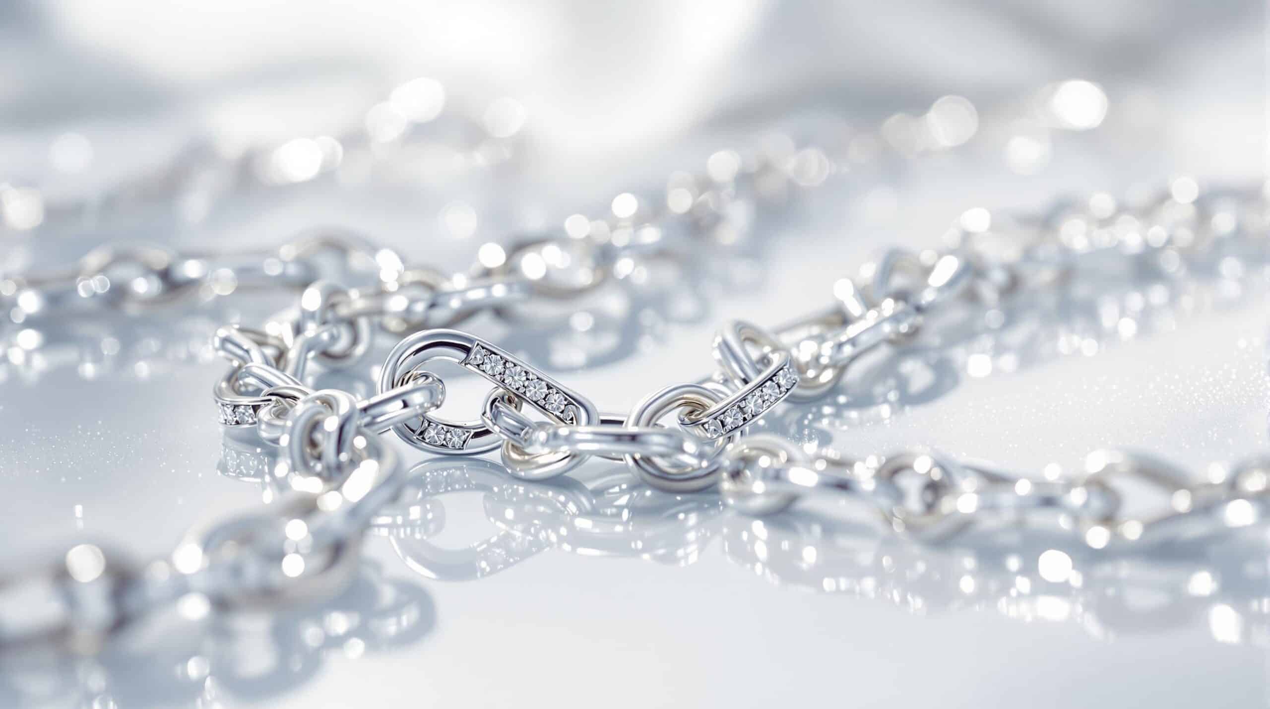 sterling silver chain long