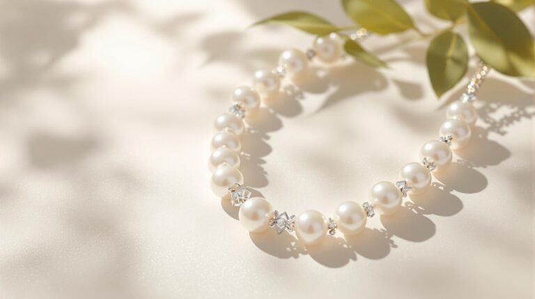 sterling silver freshwater pearl necklace