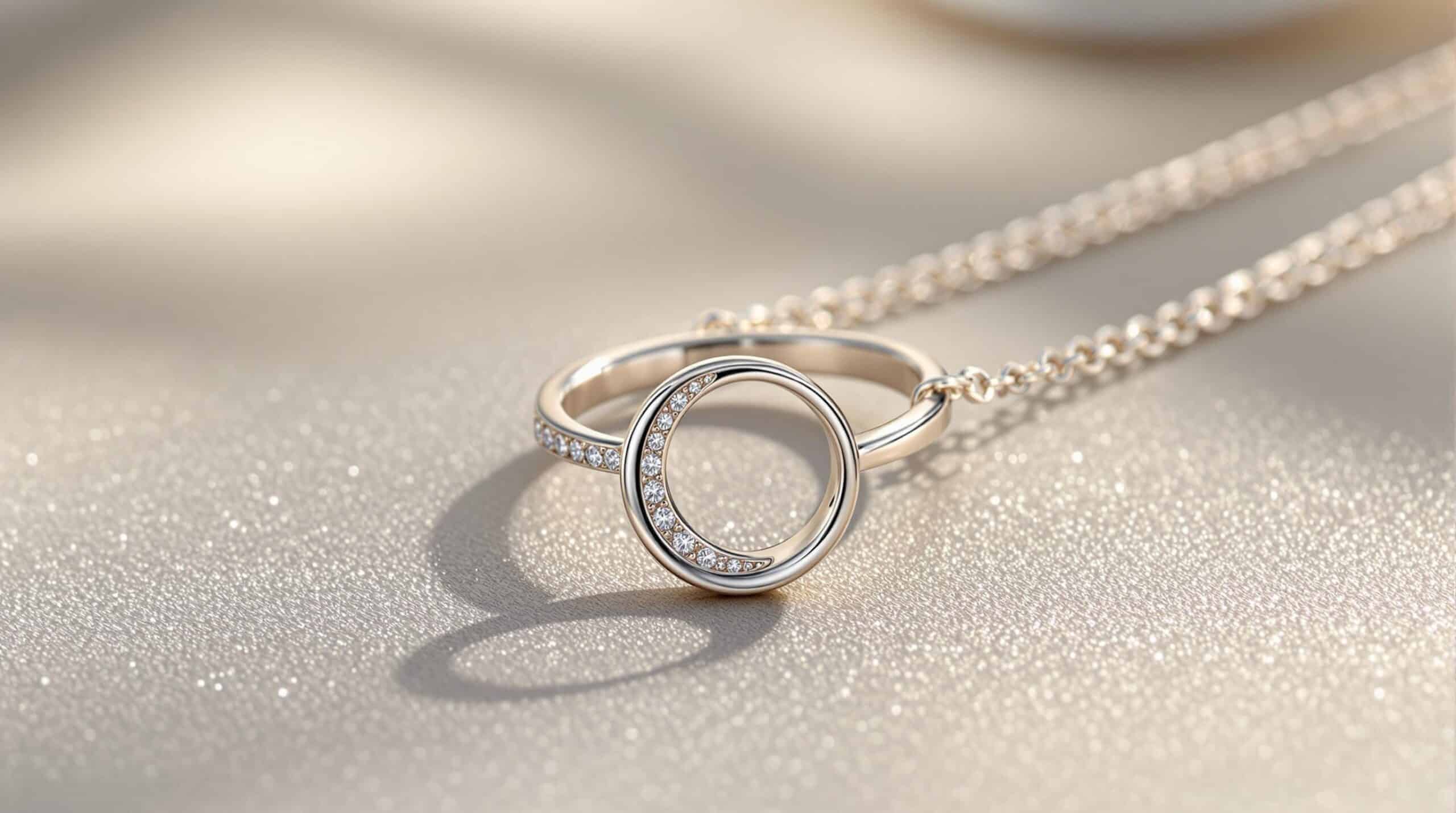 sterling silver ring necklace