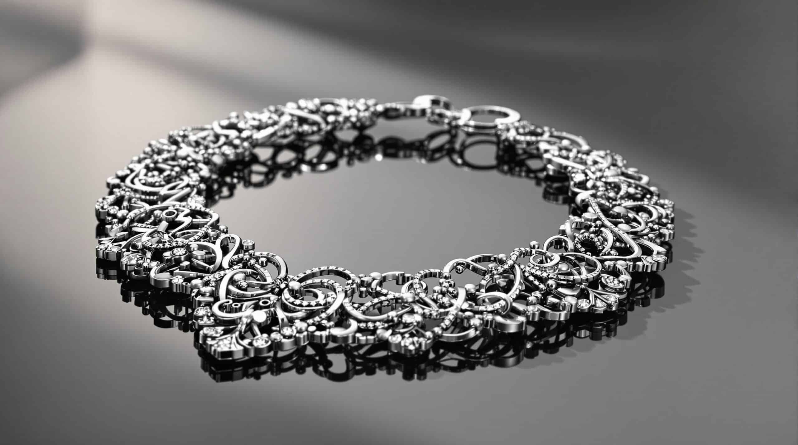 stunning silver necklace