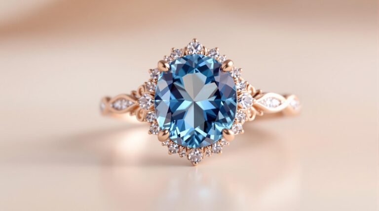 swiss blue topaz ring